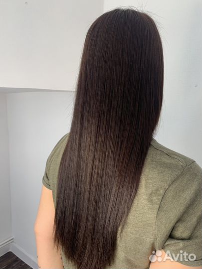 Кератиновое выпрямление/реканструкция волос