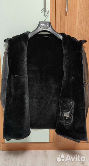 Дубленка мужская кожаная на меху