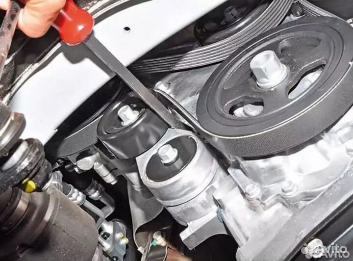 Замена приводного ремня: генератора, кондиционера