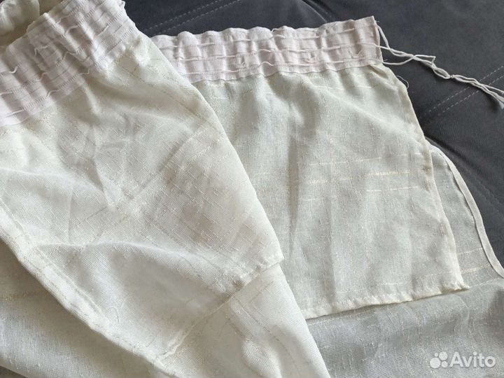 Тюль,занавеска под лён,готовая 170215