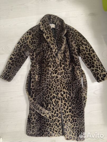 Искусственная шуба леопард