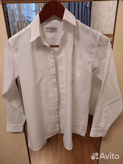 Школьные рубашки с длинным рукавом