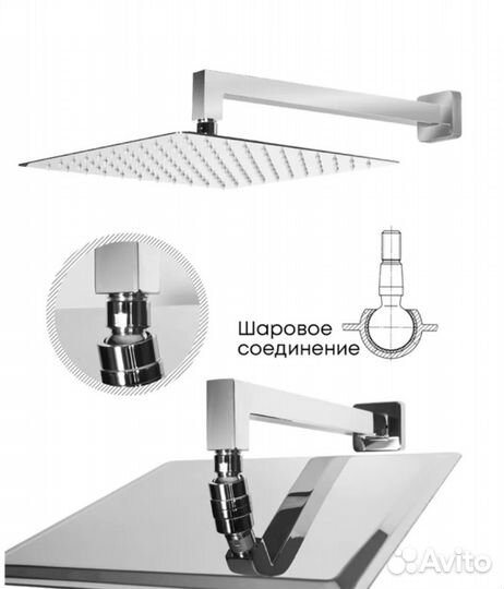 Душевая система Grocenberg GB5007 Хром