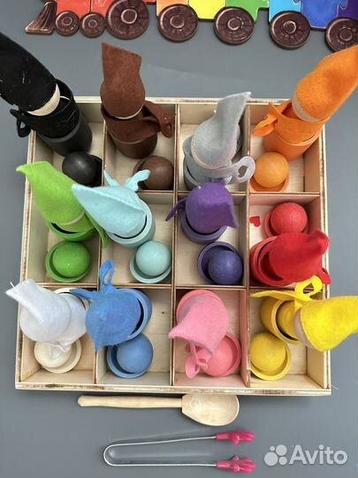 Ulanik деревянные игрушки гномики, мемори, пазл