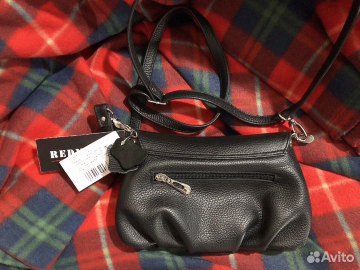 Сумочка из натуральной кожи и замши