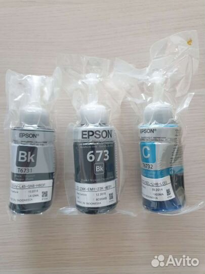 Чернила для принтера epson