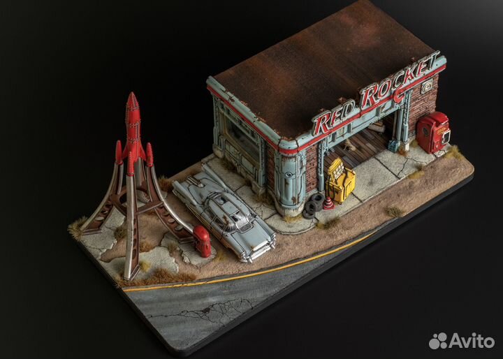 Diorama Fallout 4 Red Rocket Station