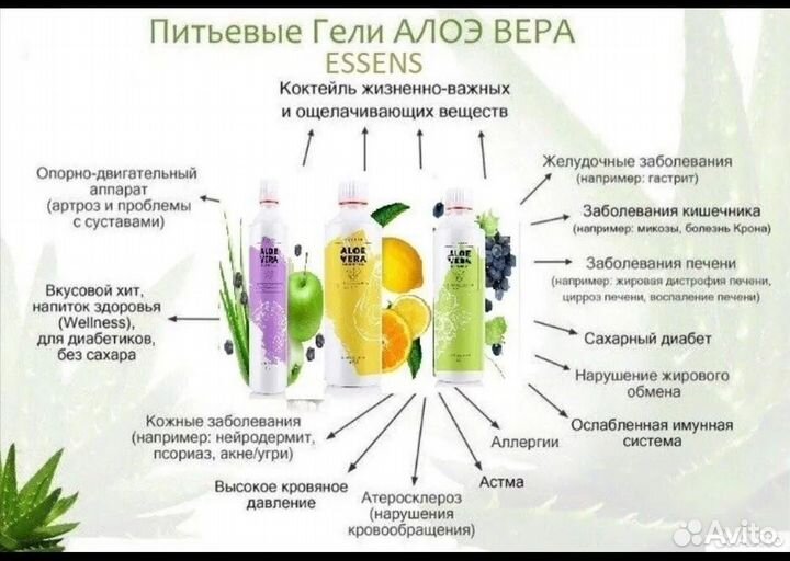 Питьевой гель Алое Вера