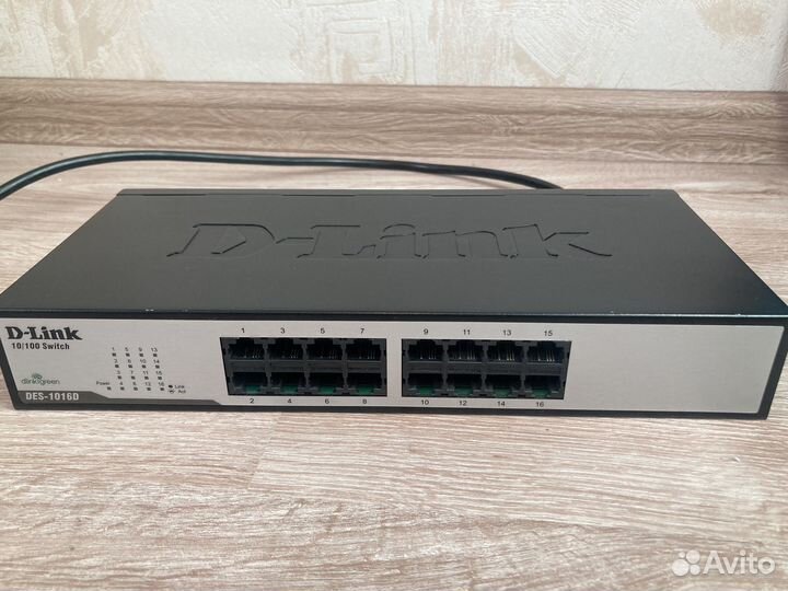 Коммутатор D-link 10/100 Switch DES-1016D и Cisco