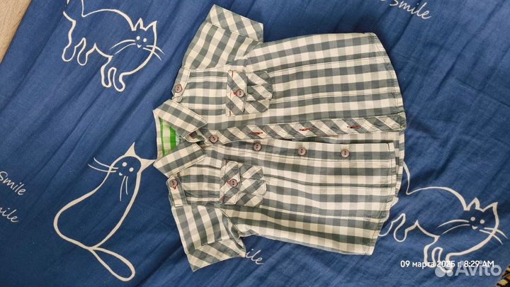 Рубашка для мальчика 74 80