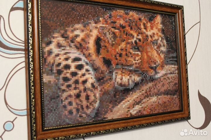 Картина из страз (алмазная вышивка). Ручная работа