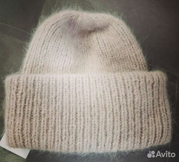 Комплект шапка и бактус из пуха норки