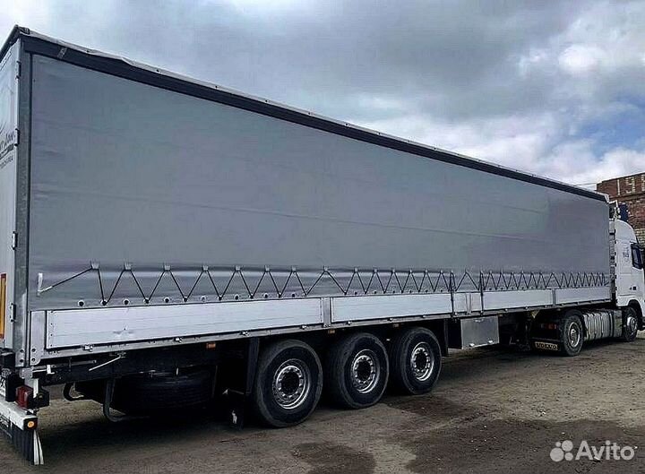 Штора, тент на полуприцеп