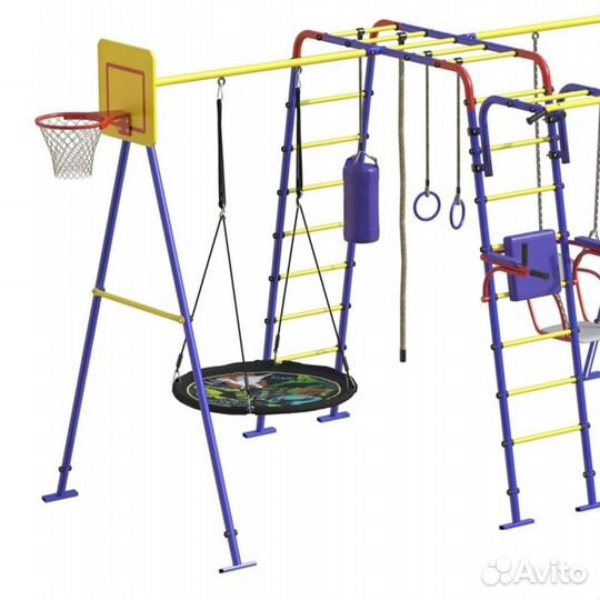 Уличный дск Юниор 2 качели и горка