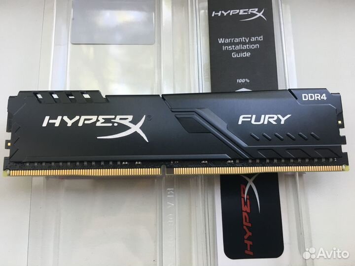 Оперативная память DDR4 32гб HyperX fury Black