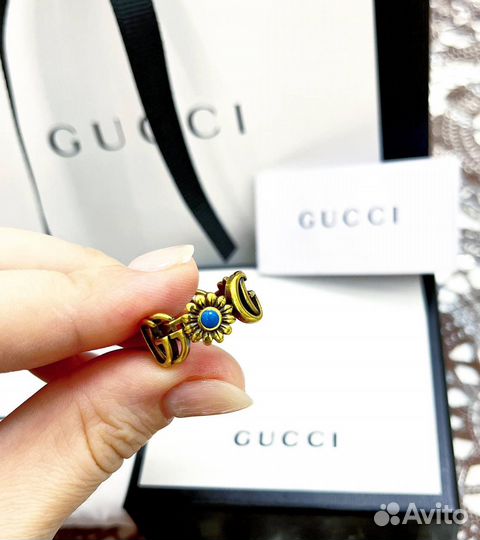 Кольцо gucci GG