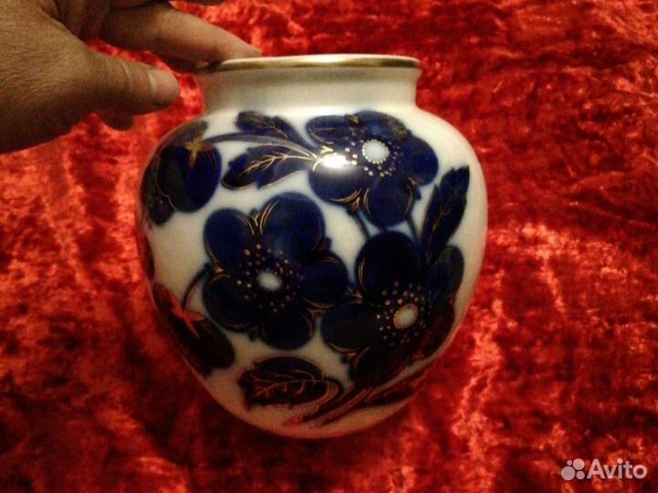 Ваза для цветов СССР фарфор лфз