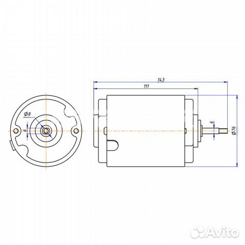 Мотор вентилятора конденсатора Dongin Thermo 24V