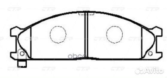 Старый номер CKN-3) Колодки тормозные GK0718 CTR