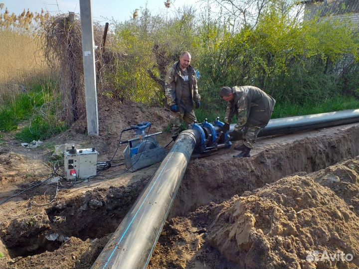 Пайка Сварка полиэтиленовых пластиковых пнд труб