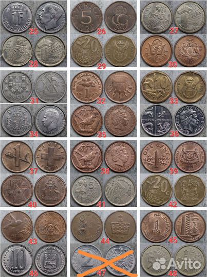 Иностранные монеты альбом 49