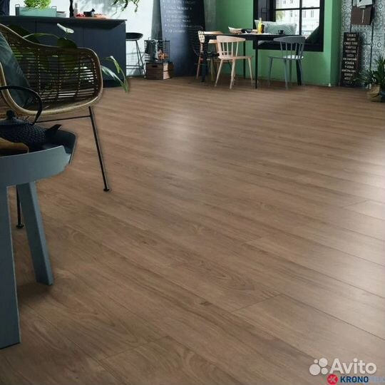 Ламинат Kronotex Robusto Дуб опаловый кофейный