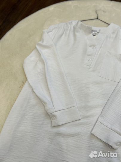 Женская рубашка из сингапура белая 48, 50