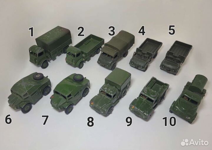 Военная техника, динки, dinky toys, corgi toys