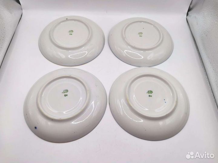 Чайные пары Кобальт лфз Позолота СССР