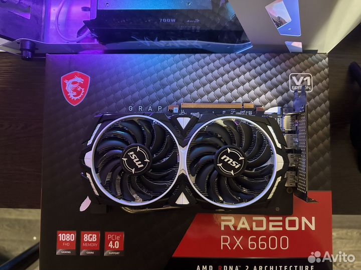 Видеокарта AMD radeon rx 6600 8gb