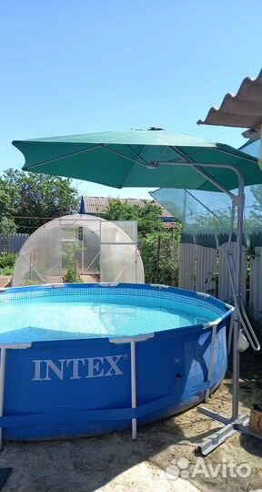 Каркасный бассейн intex бу