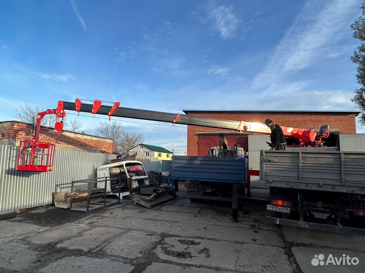 Аренда и услуги манипулятора, стрела 22 м