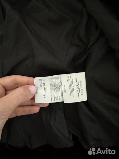 Костюм велюровый чёрный Blumarine Armani