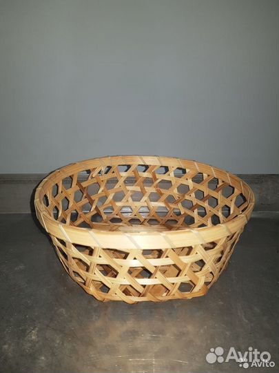 Плетеная корзинка из натуральной лозы 21.5*19.5*8