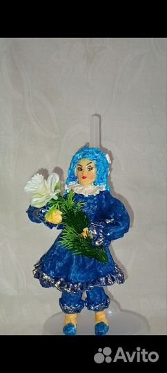 Елочные игрушка ручной работы из ваты