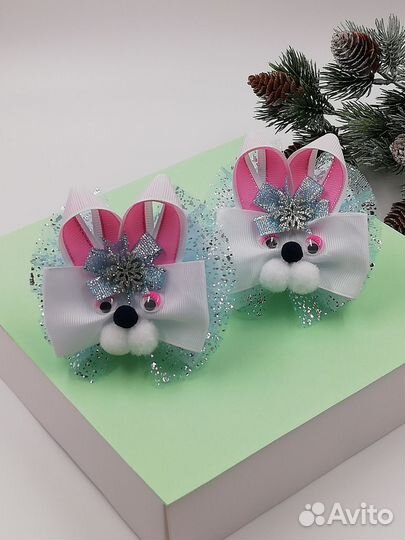 Бантики для волос ручной работы