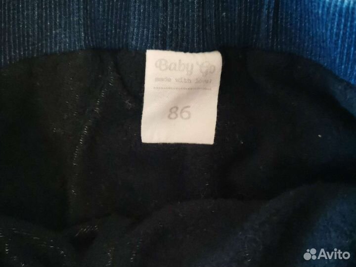 Утеплённые джинсы на девочку babygo 86