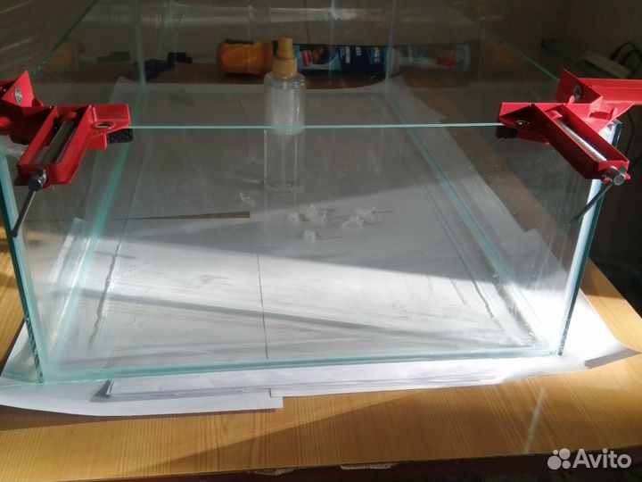 Клею аквариумы под заказ, ремонт