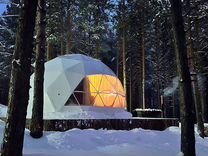 Тент шатер геокупол зимний 5м