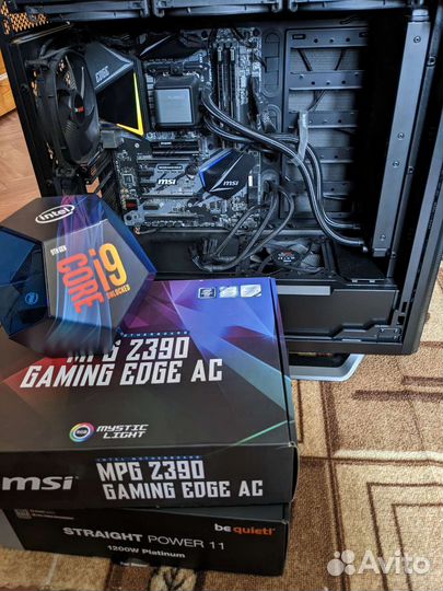 Процессор 9900к Box. Плата Z390 MSI MPG Gaming
