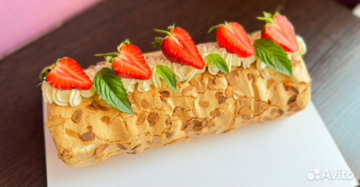 Меренговый рулет