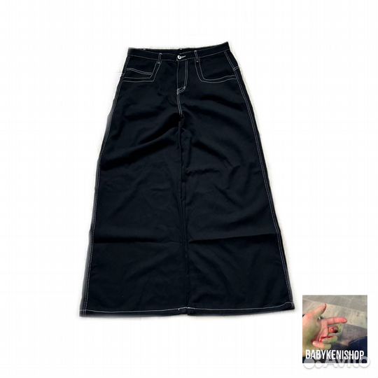 Джинсы черные широкие jaded london 3pm jnco