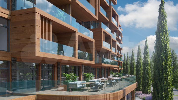 1-к. апартаменты, 55,4 м², 5/8 эт.