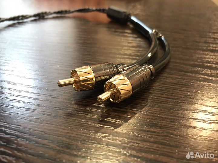2,5 jack - 2 rca. Балансный кабель