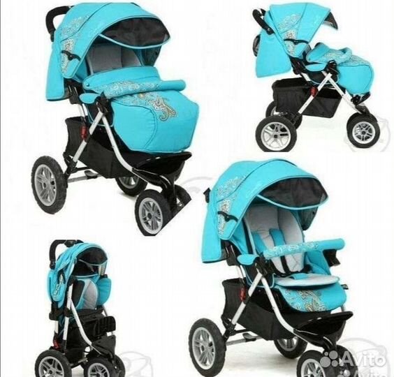 Коляска capella S-901WF AIR сибирь аква