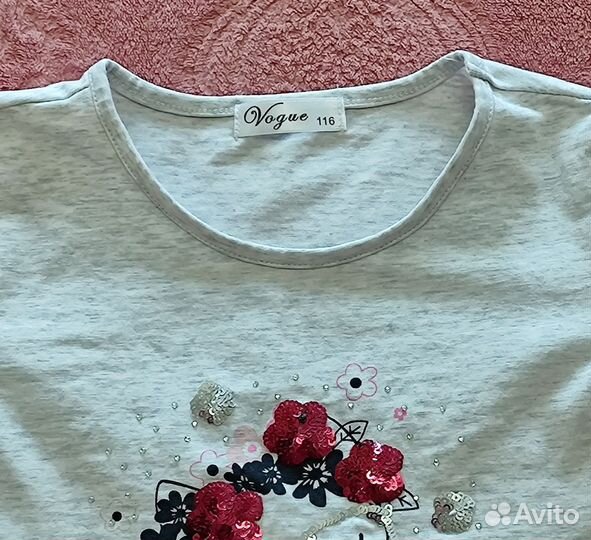 Детский лонгслив 116 для девочки