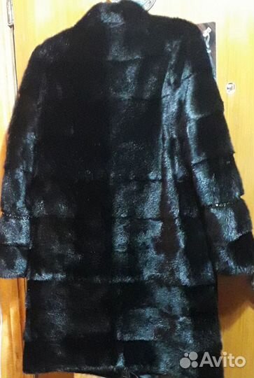 Шуба -трансформер норковая 46 48 черная
