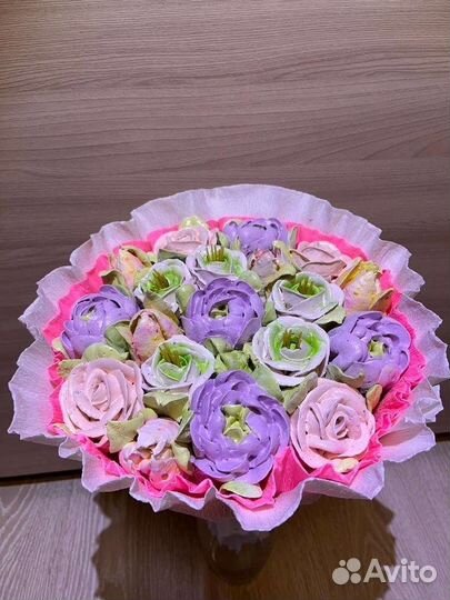 Сладкие букеты из зефира