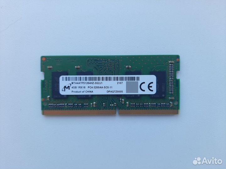 Оперативная память для ноутбука 4GB DDR4