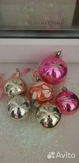 Елочные игрушки СССР шары набор